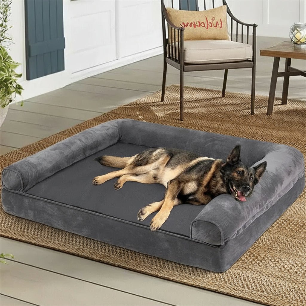 ZENHAVEN – Orthopedic dog bed made of memory foam with water-repellent cover & plush comfort 2
