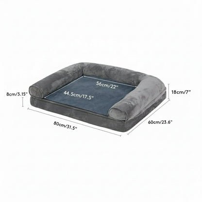 ZENHAVEN – Orthopedic dog bed made of memory foam with water-repellent cover & plush comfort 8