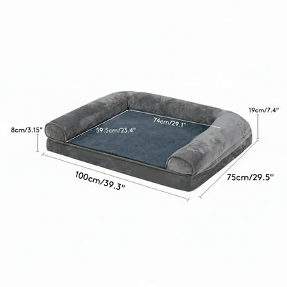 ZENHAVEN – Orthopedic dog bed made of memory foam with water-repellent cover & plush comfort 9