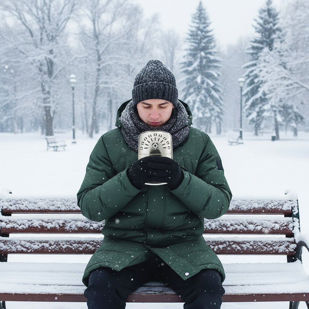 Zinc Alloy Portable Hand Warmer - Efficient Mini Heater for Outdoor Activities 1