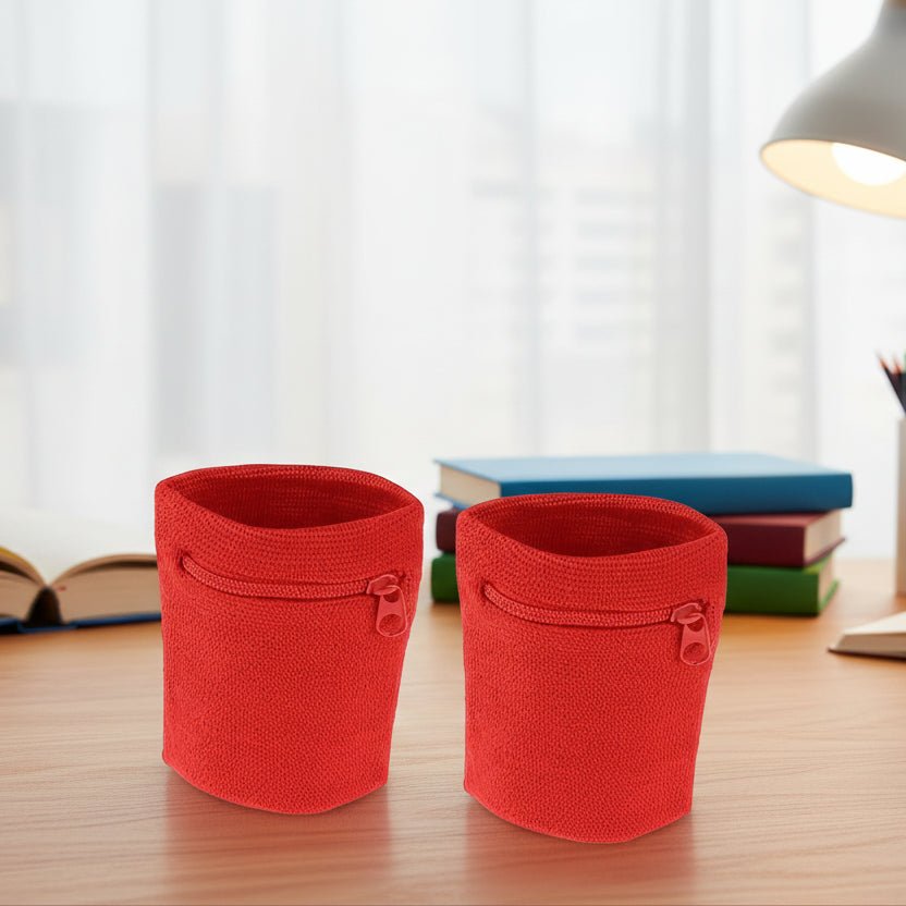 Zipper Wristbands with Hidden Storage - 2 Pack for Fitness Activities 6