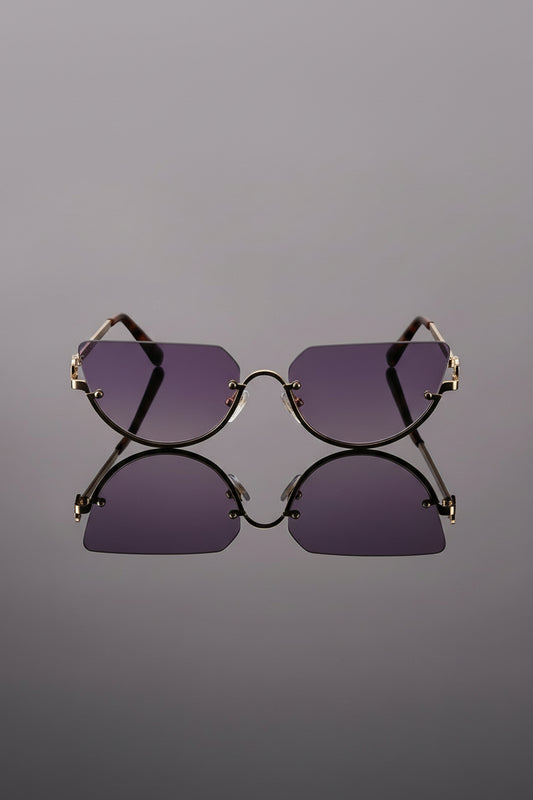 Zoe - Cat Eye Sunglasses with UV400 Protection & Lightweight Metal Frames 0