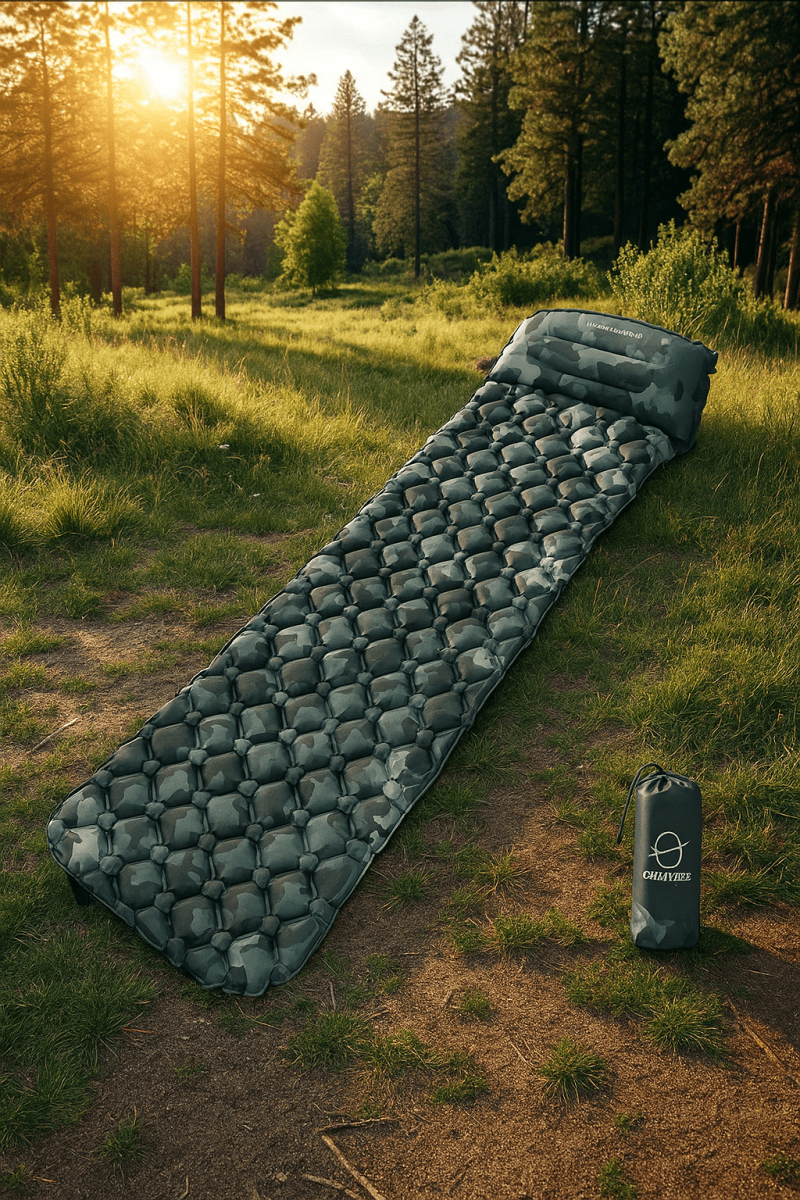 SLEEPMATIX – Ultralight Insulated Camping Sleeping Pad with Quick Inflate, Water Resistance & Durable Design