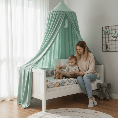DREAMNEST – Hanging Bed Canopy for Kids with Soft Fabric Design