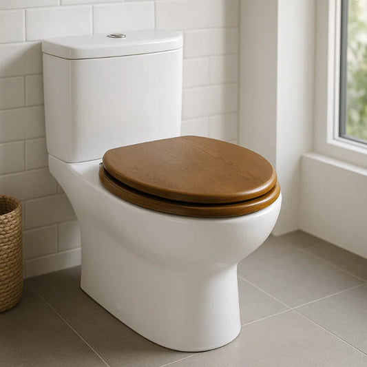 SERENASEAT – Elegant Wooden Toilet Seat with Soft Close Function and Durable Plywood Design