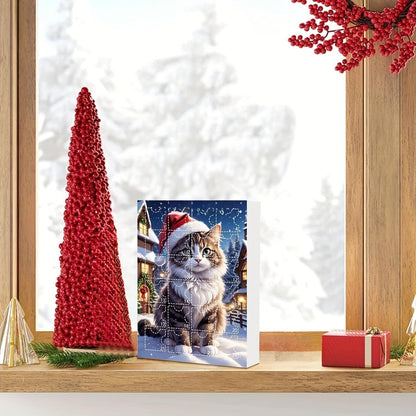 PURRVENT – 24-Day Cat Christmas Countdown with Retro Acrylic Charms