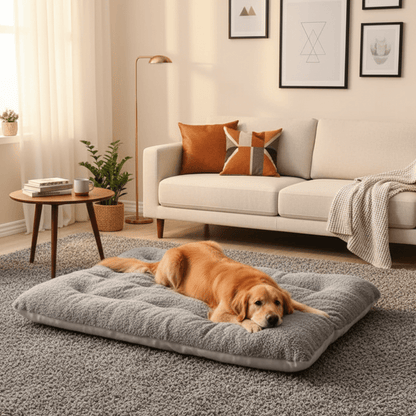 COSYBURROW – Plush Dog Lounger with Snuggle Design