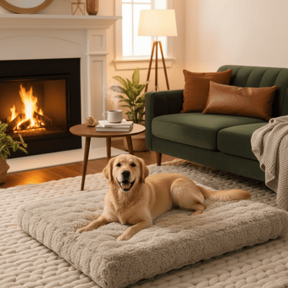 FURFORT – Premium Plush Bed with Water-Resistant Fabric and Grip Bottom