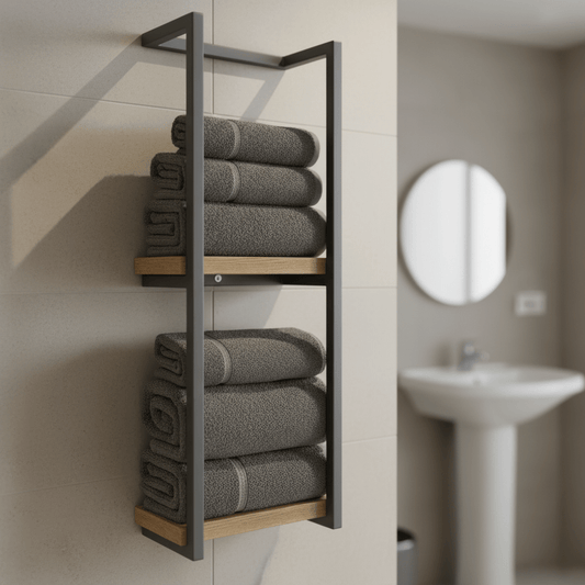 NEATBAR – Slim Stainless Steel Towel Rack – Wall-Mounted Space Saver