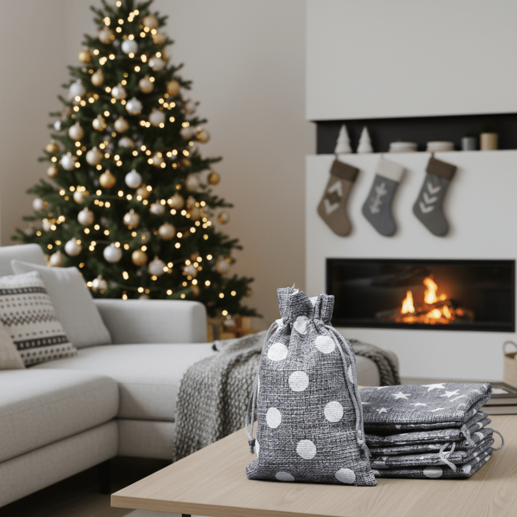 EARTHYSAC – 10pcs Eco Burlap Drawstring Bags for Handmade Gifts