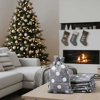 EARTHYSAC – 10pcs Eco Burlap Drawstring Bags for Handmade Gifts