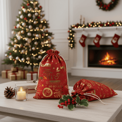 GREENBLOOM – Eco Jute Gift Bags for Natural Holiday Charm