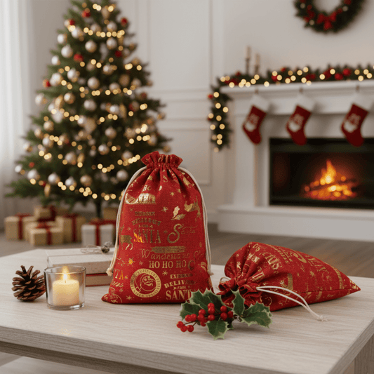 GREENBLOOM – Eco Jute Gift Bags for Natural Holiday Charm