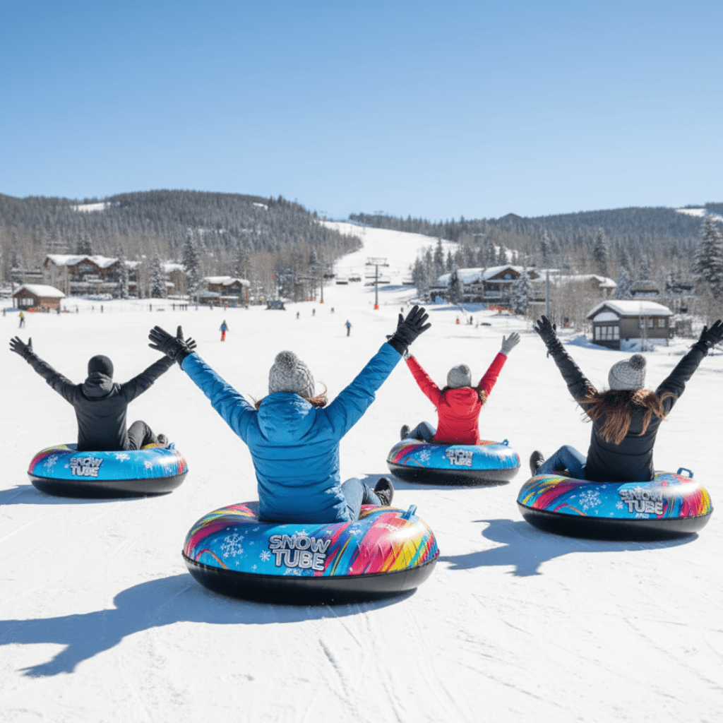 FROSTRIDER – Inflatable Snow Tube with Strong Handles for Fast Winter Fun