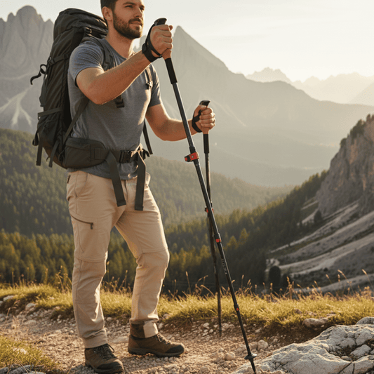 CARBOLITE – Collapsible Carbon Fiber Hiking Poles for Lightweight Support