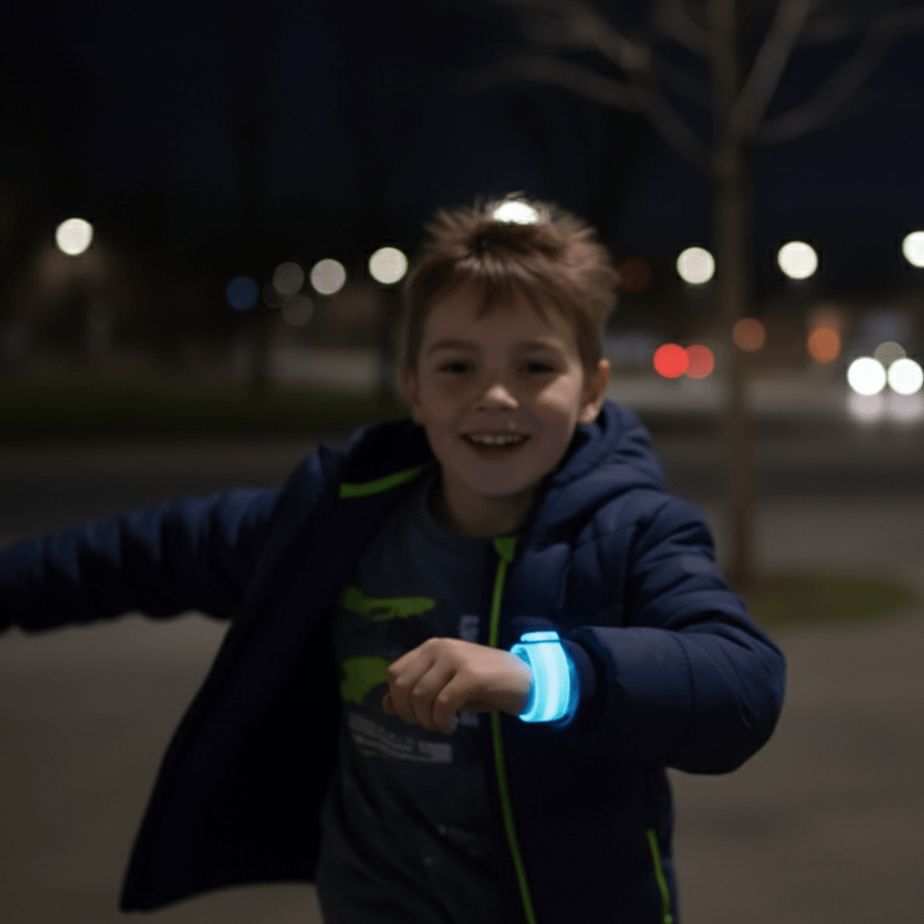 SAFEGLOW – Reflective Waterproof LED Light for Kids’ Safety & Visibility