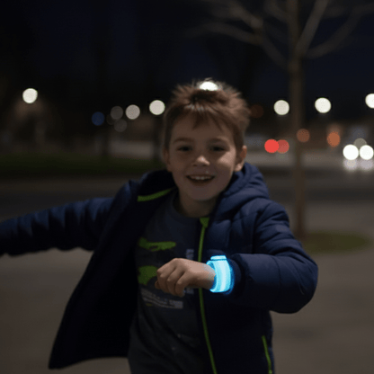 SAFEGLOW – Reflective Waterproof LED Light for Kids’ Safety & Visibility