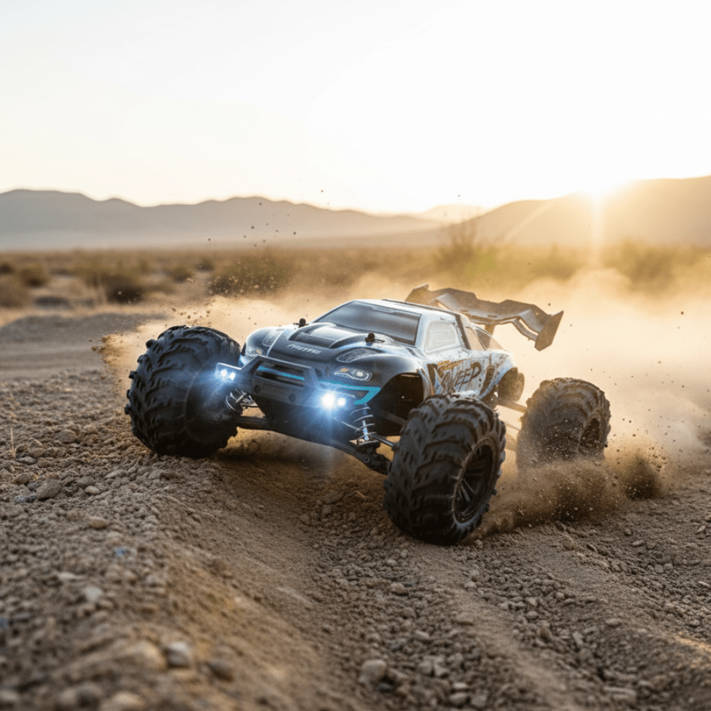 MUDSTORM – 1:16 Electric Off-Road RC Truck with LED Headlights