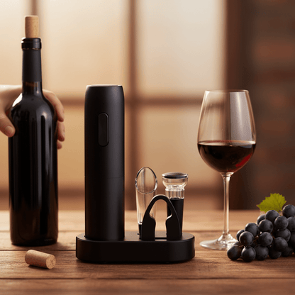 CORKLUX – Cordless 4-in-1 Electric Wine Opener with Rechargeable Design