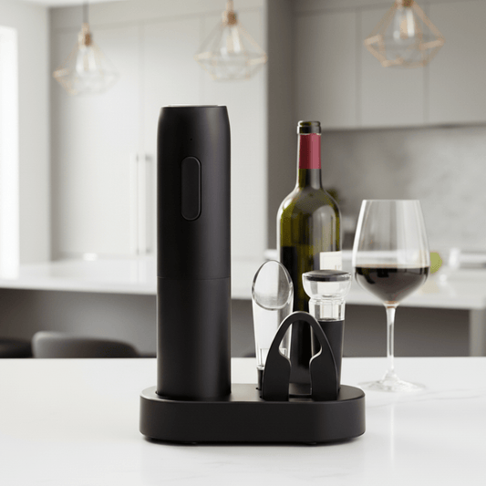 CORKLUX – Cordless 4-in-1 Electric Wine Opener with Rechargeable Design