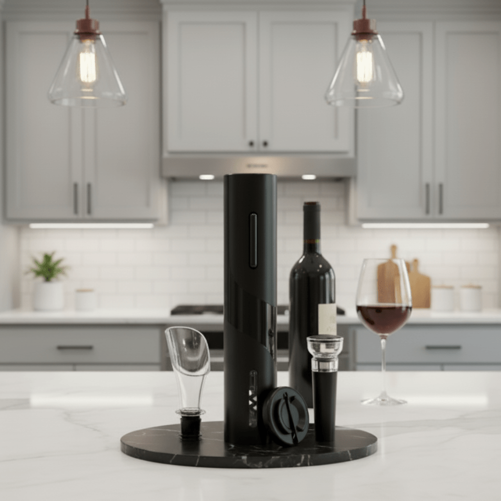 CELLARTECH – 4-in-1 Rechargeable Electric Wine Opener with Smart Control