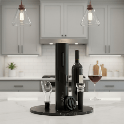 CELLARTECH – 4-in-1 Rechargeable Electric Wine Opener with Smart Control