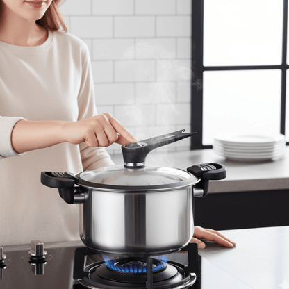 SPEEDPOT – Portable Pressure Cooker with Stainless Steel Build & Rapid Heat Base