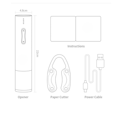 GRAPHEON – Automatic Corkscrew Wine Opener - Fast & Easy Use