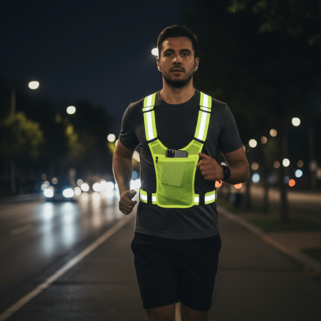 GLOSAFE – Reflective Safety Vest for Running & Cycling