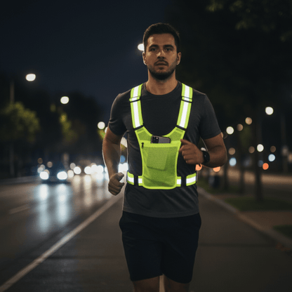 GLOSAFE – Reflective Safety Vest for Running & Cycling