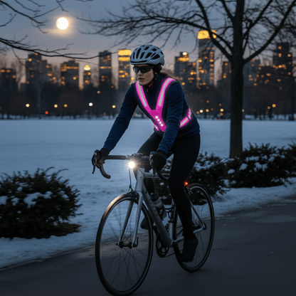 BRIGHTMOVE – LED Running Vest for Runners - 3 Light Modes for Ultimate Safety