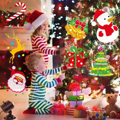 BRIGHTSCENE – Christmas lights projector with 16 interchangeable holiday slides