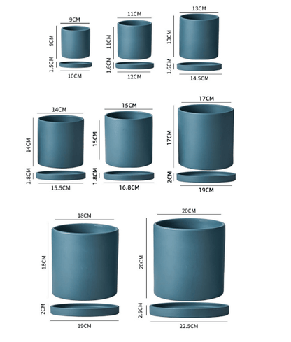 CERAPOT – Ceramic Planter with Matching Saucer