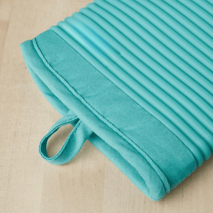 HEATGRIP – Ribbed Soft Silicone Oven Mitten for Safe Cooking