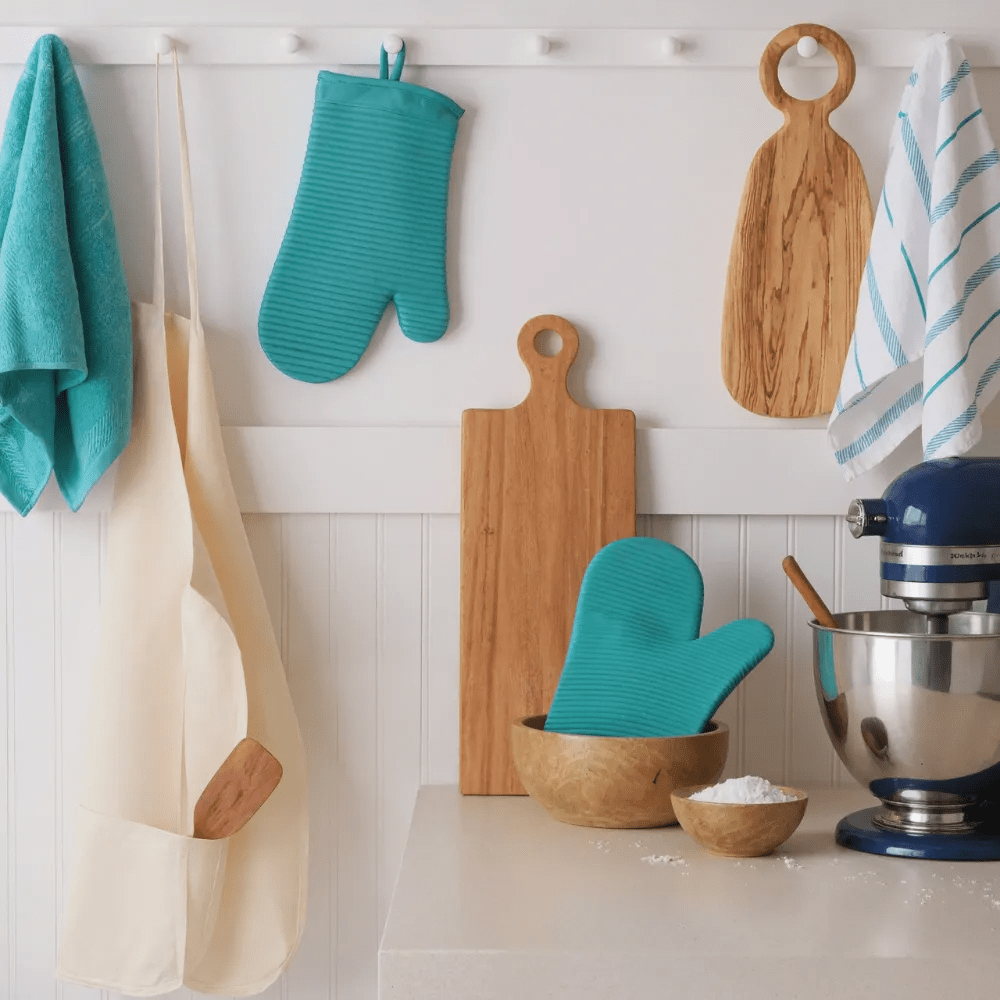 HEATGRIP – Ribbed Soft Silicone Oven Mitten for Safe Cooking