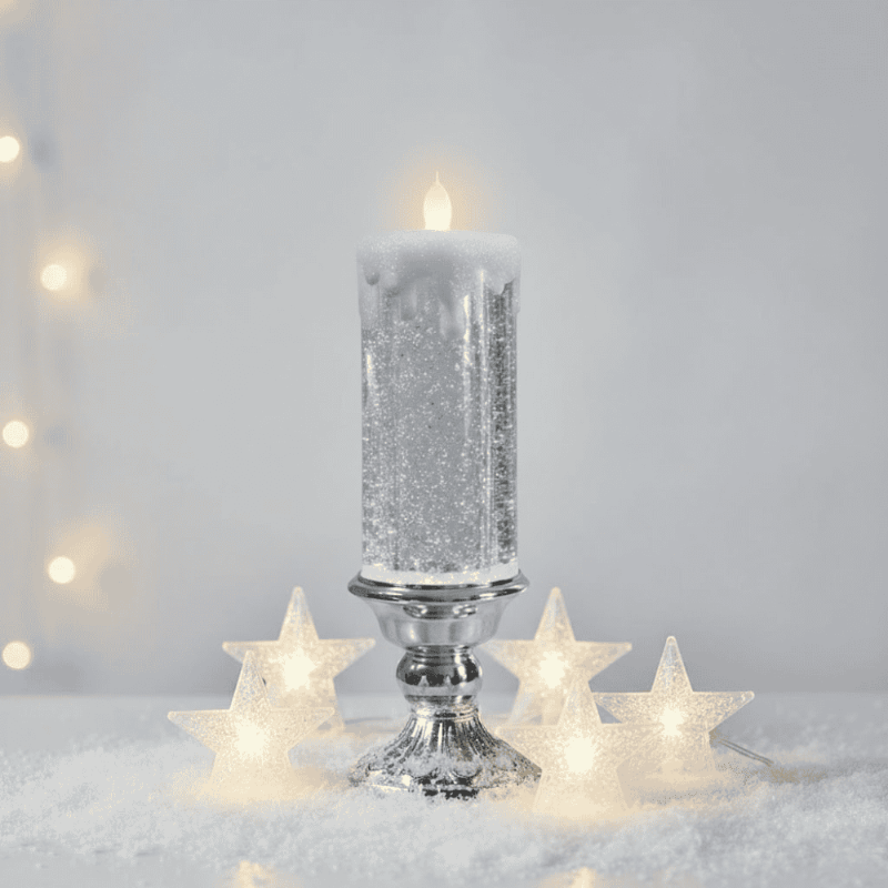 TWINKLEFLAME – Flameless Christmas Candle for a Sparkling Ambience