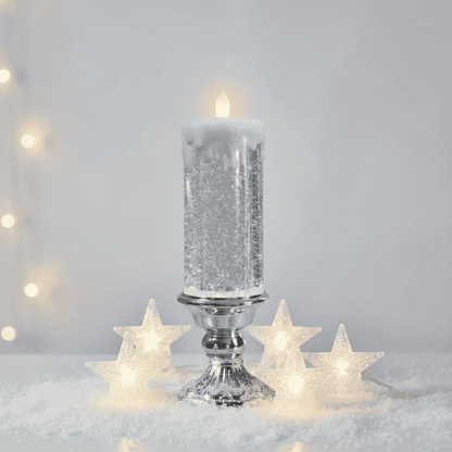 TWINKLEFLAME – Flameless Christmas Candle for a Sparkling Ambience