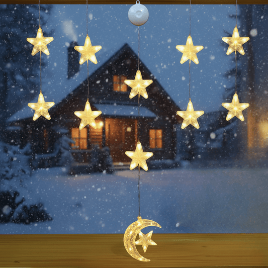 BRIGHTJOY – LED Christmas Suction Cup Lights for Windows & Glass Décor