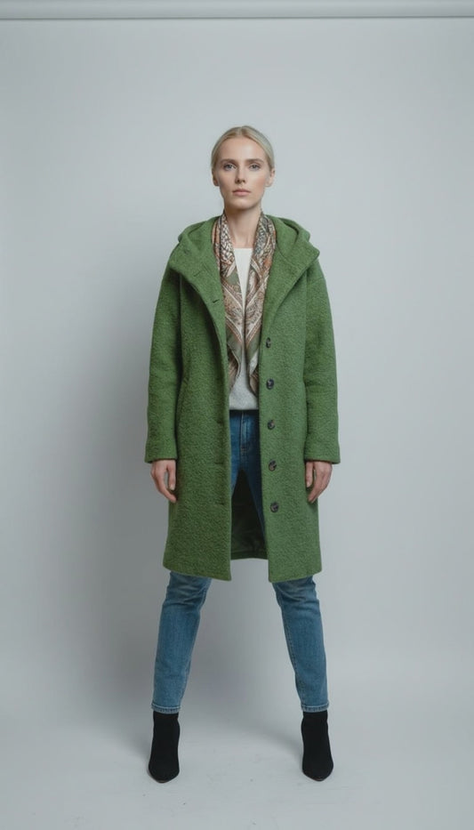 WINTERLYN – Thick Women’s Winter Coat with Regular Fit and Soft Hoodie