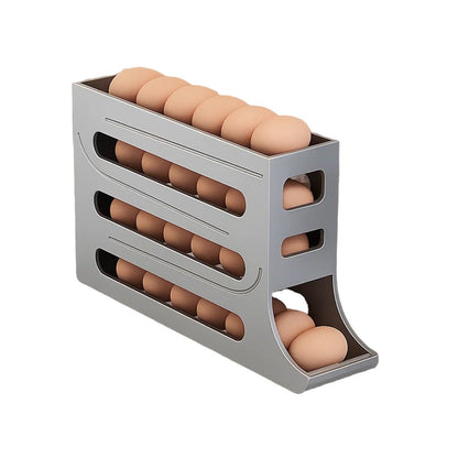 ROLLKEEP – Large Capacity Egg Storage Box with Rolling Design for 30 Eggs