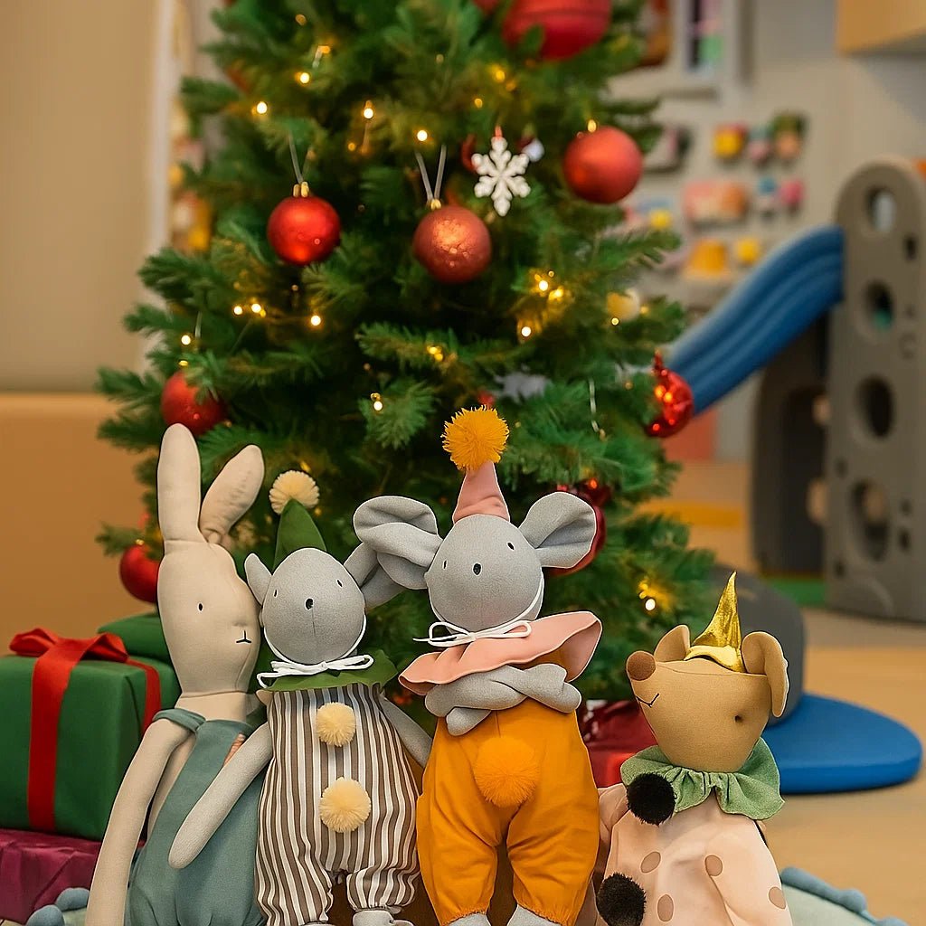 HYGGBUNNY – Nordic Cotton & Hemp Mouse Rabbit Doll for Festive Home Decor