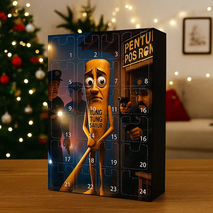 DECORCOUNT – 24-Piece Christmas Countdown Advent Calendar for Festive Decor