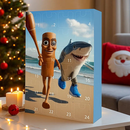 DECORCOUNT – 24-Piece Christmas Countdown Advent Calendar for Festive Decor