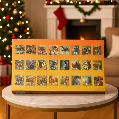 DECORCOUNT – 24-Piece Christmas Countdown Advent Calendar for Festive Decor