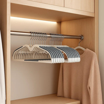 CLOTHONIQ – Space-Saving Non-Slip Coat Hanger with Rotating Hook
