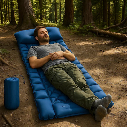 SLEEPMATIX – Ultralight Insulated Camping Sleeping Pad with Quick Inflate, Water Resistance & Durable Design