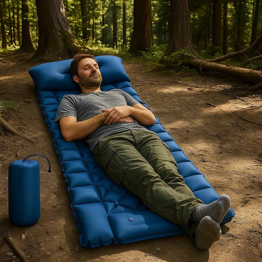SLEEPMATIX – Ultralight Insulated Camping Sleeping Pad with Quick Inflate, Water Resistance & Durable Design