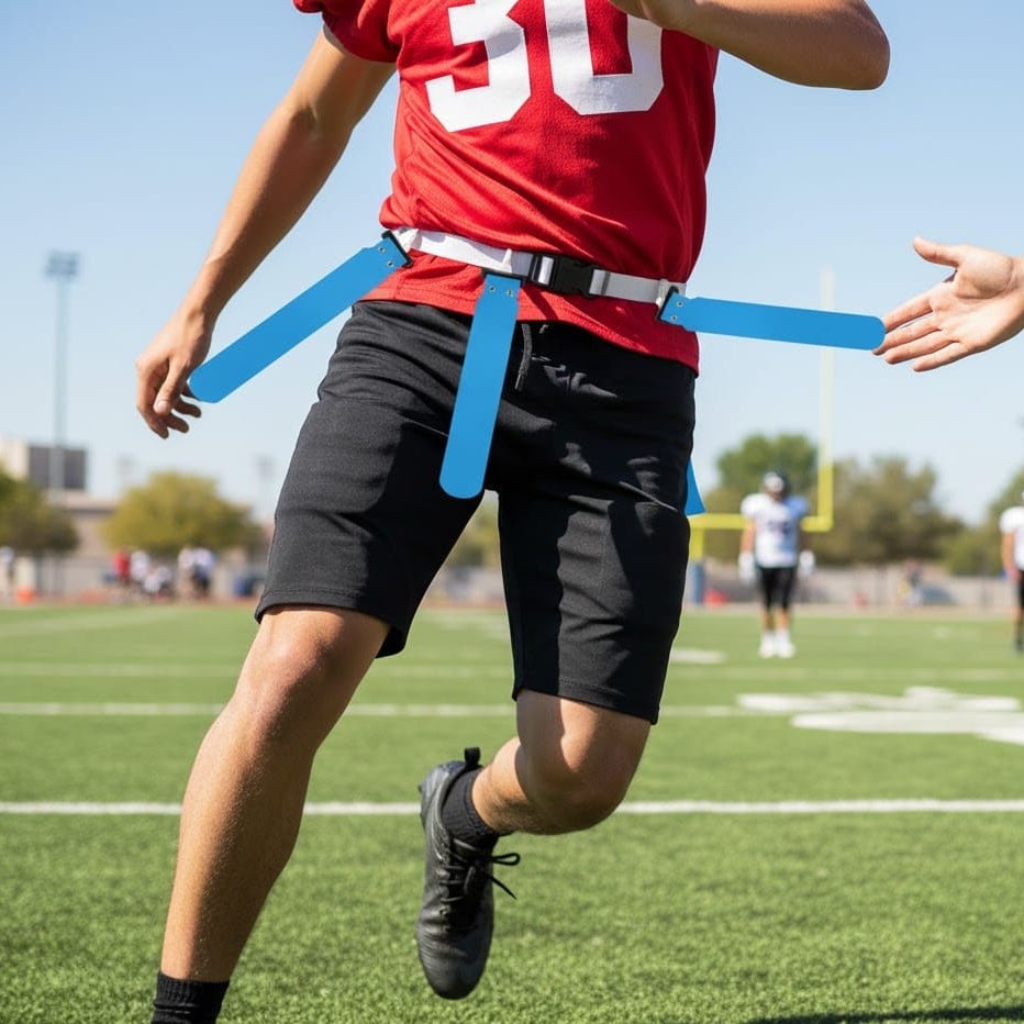 FLAGRUN – Adjustable Flag Football Belt Set for American Football Training and Matches
