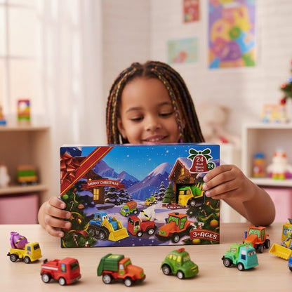 CARVENTURE – 2026 Christmas Countdown Advent Calendar with 24 Pull-Back Cars