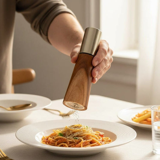 WOODSPICE – Wooden Salt Shaker & Pepper Mill Duo Set